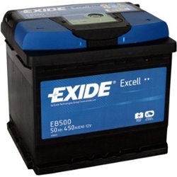 Exide Excell 50Ah/450A -/+