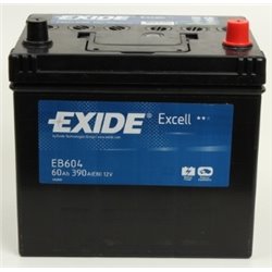 Exide Excell 60Ah/390A -/+