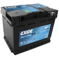 Exide AGM Micro-Hybrid 60Ah/540A -/+