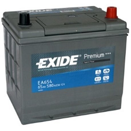 Exide Premium 65Ah/580A -/+