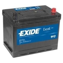 Exide Excell 70Ah/540A -/+