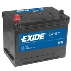 Exide Excell 70Ah/540A +/-