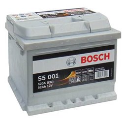 Bosch S5 52Ah/520A -/+