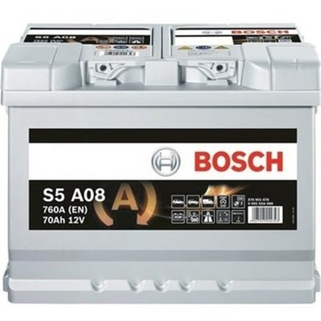 Bosch S5 AGM 70Ah/760A -/+