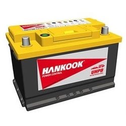 Hankook battery 74Ah/750A  -/+