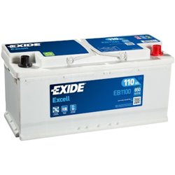 Exide Excell 110Ah/850A -/+