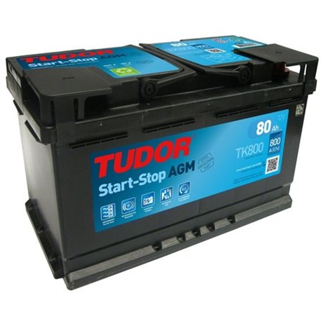 Tudor Start AGM 80Ah/800A 315X175X190 -/+ 